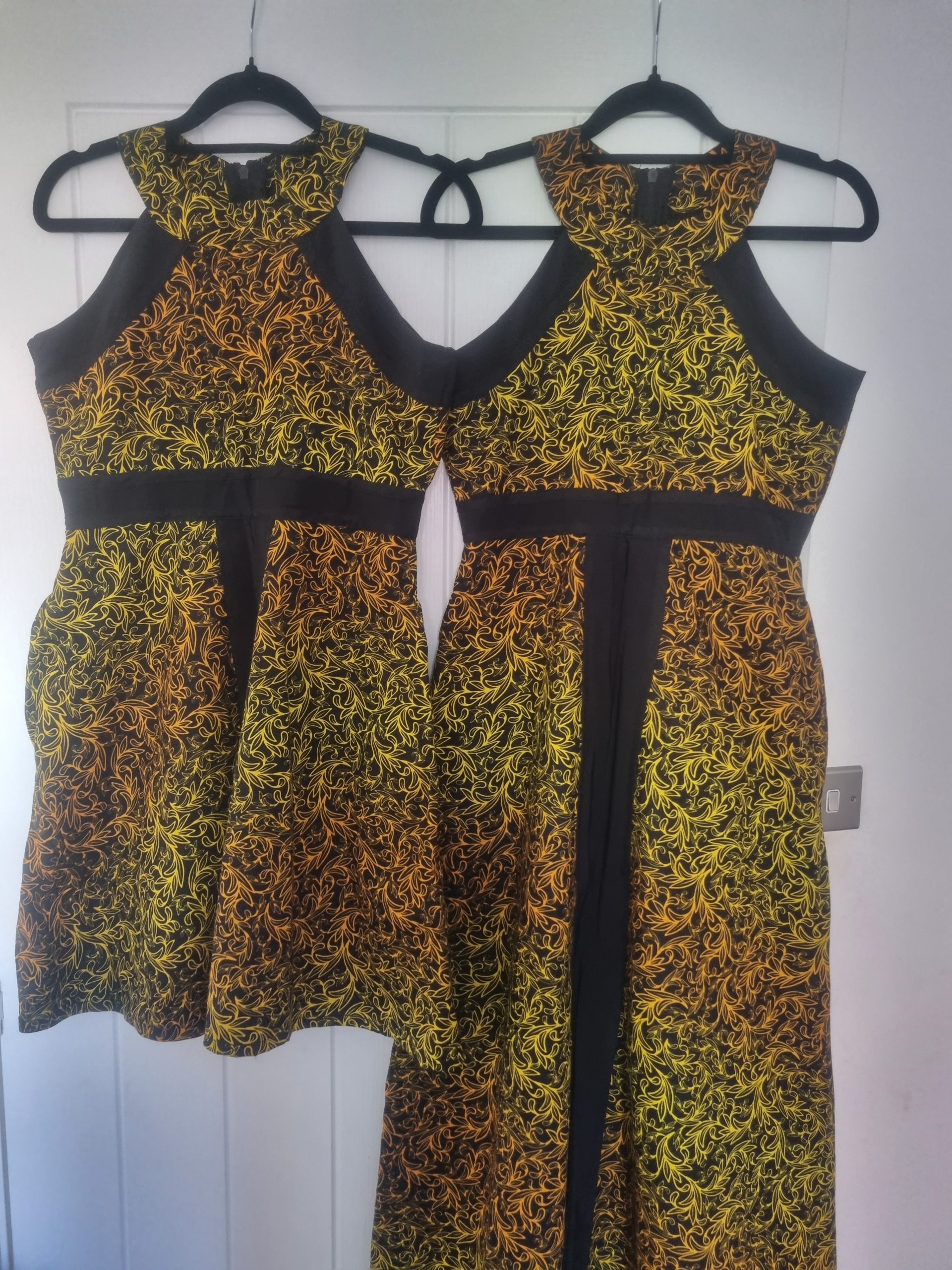 Sunset Floral Halter Dresses