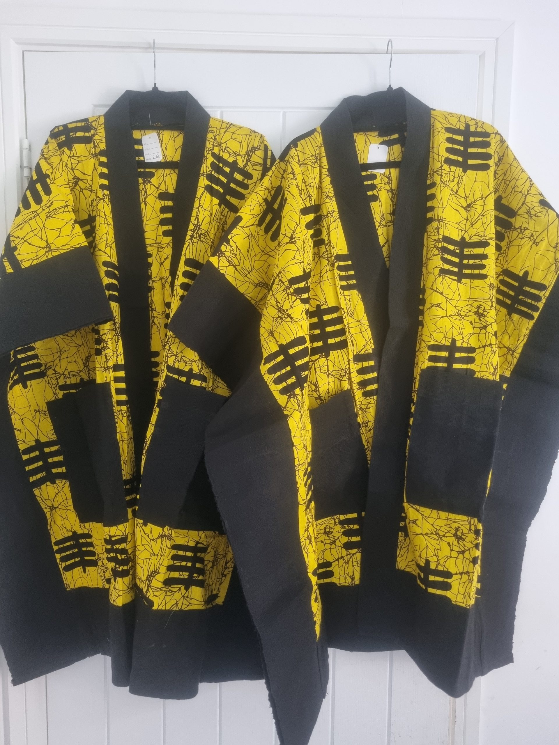 Golden Flare Print Kimono