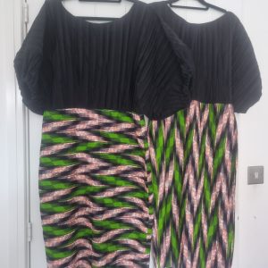 African Geometric Sleeveless Dress