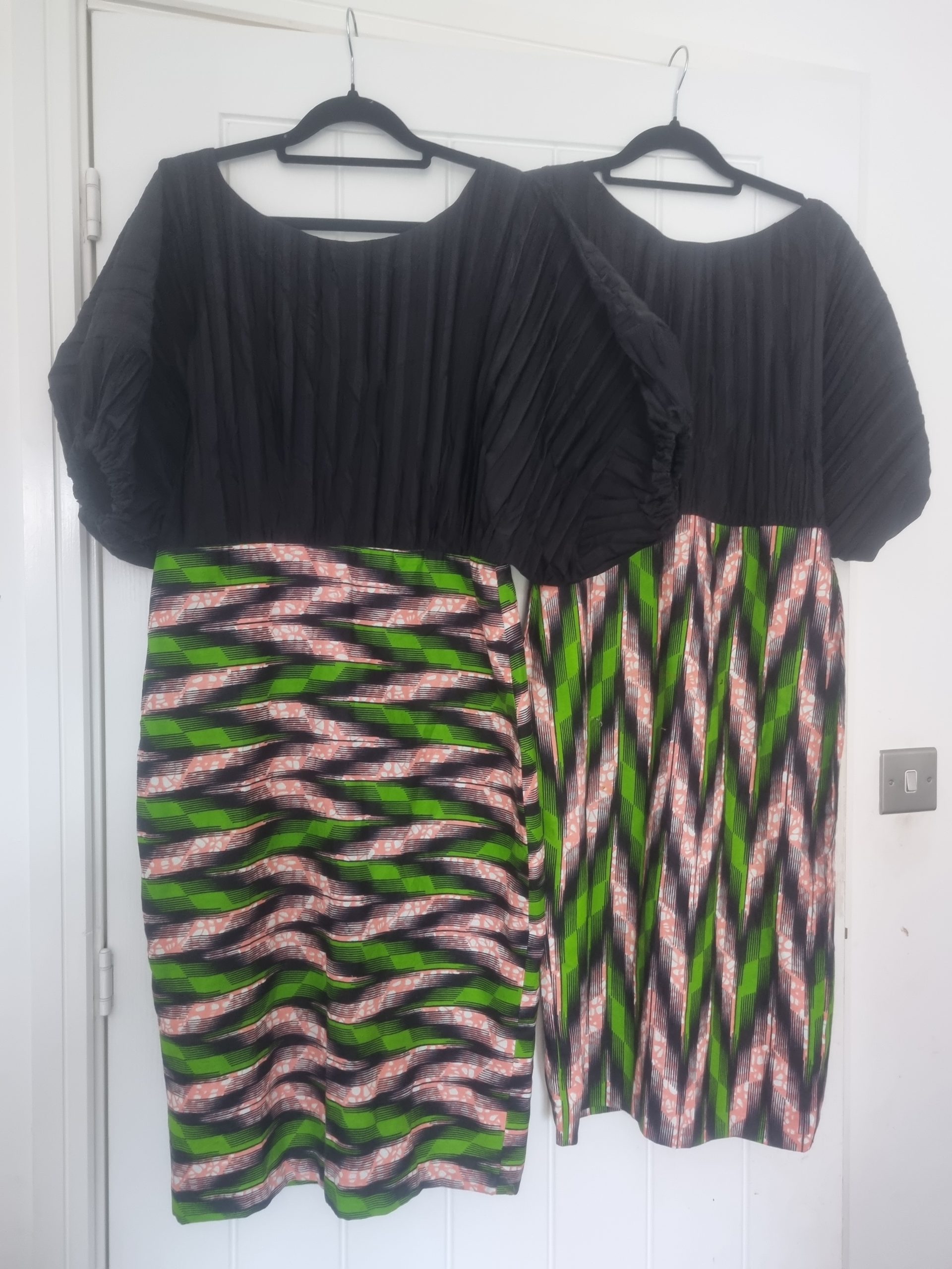 African Geometric Sleeveless Dress