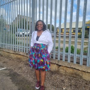 The "Ibadan" Midi Skirt - Floral Pleated Skirt