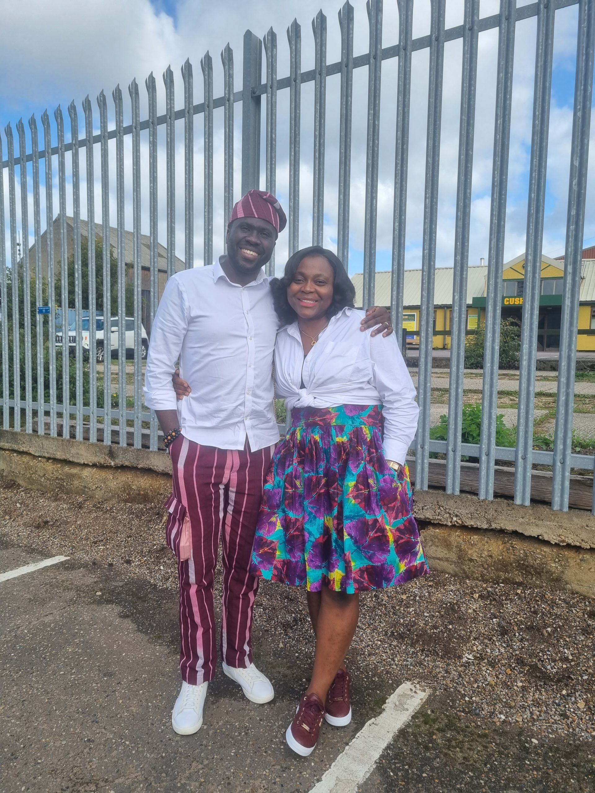 The "Ibadan" Midi Skirt - Floral Pleated Skirt - Image 2