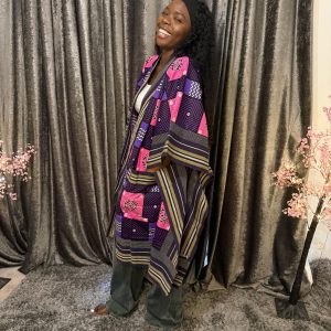 Kimono jackets with Aso-oke